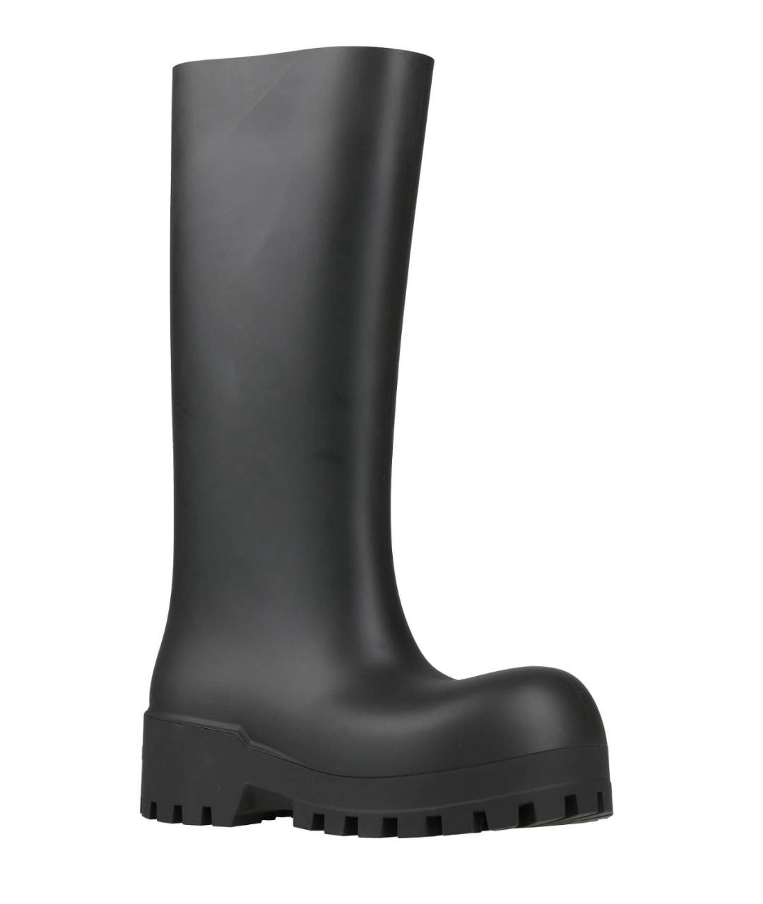 BALENCIAGA Черные резиновые сапоги, фото 2