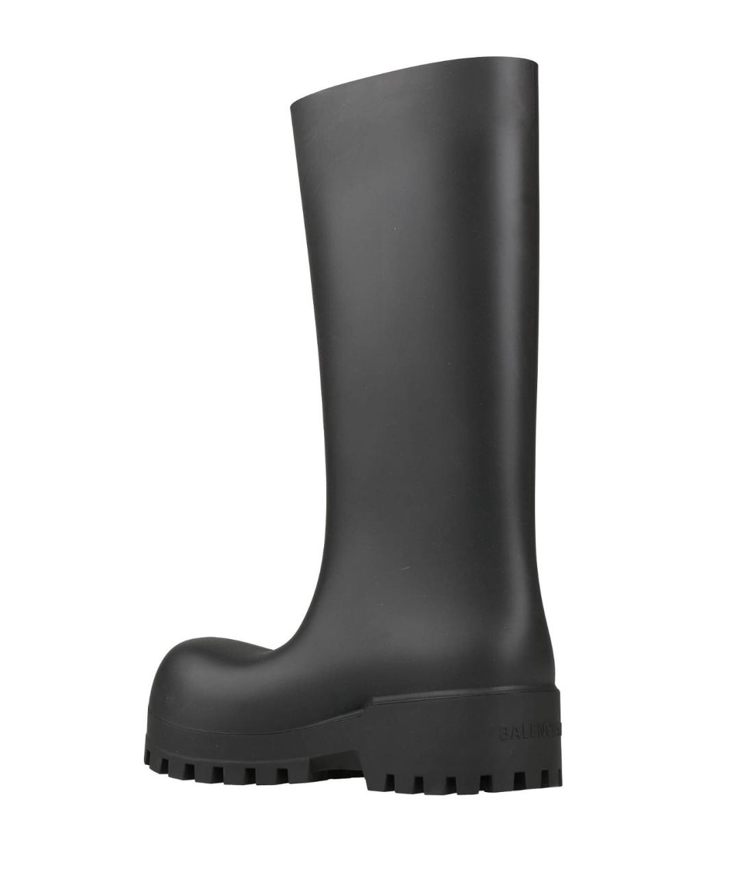 BALENCIAGA Черные резиновые сапоги, фото 4