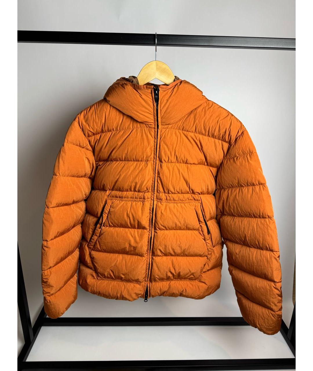 CP COMPANY Оранжевый полиамидовый пуховик, фото 3