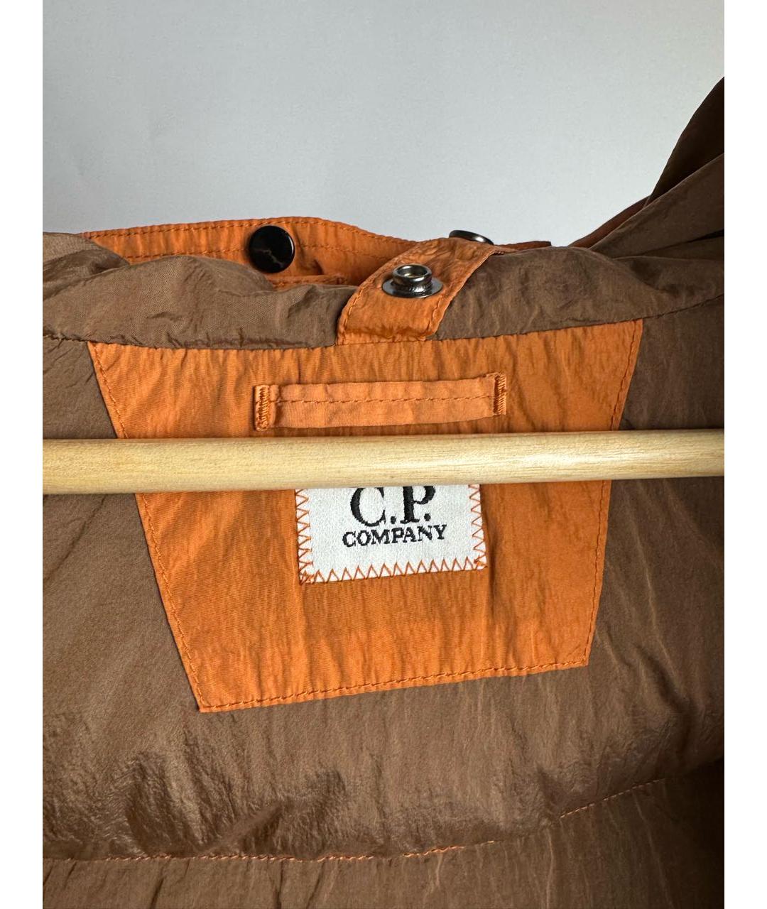 CP COMPANY Оранжевый полиамидовый пуховик, фото 8