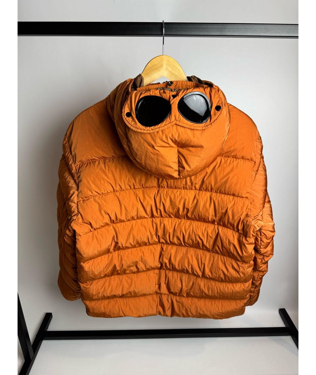 CP COMPANY Оранжевый полиамидовый пуховик, фото 5