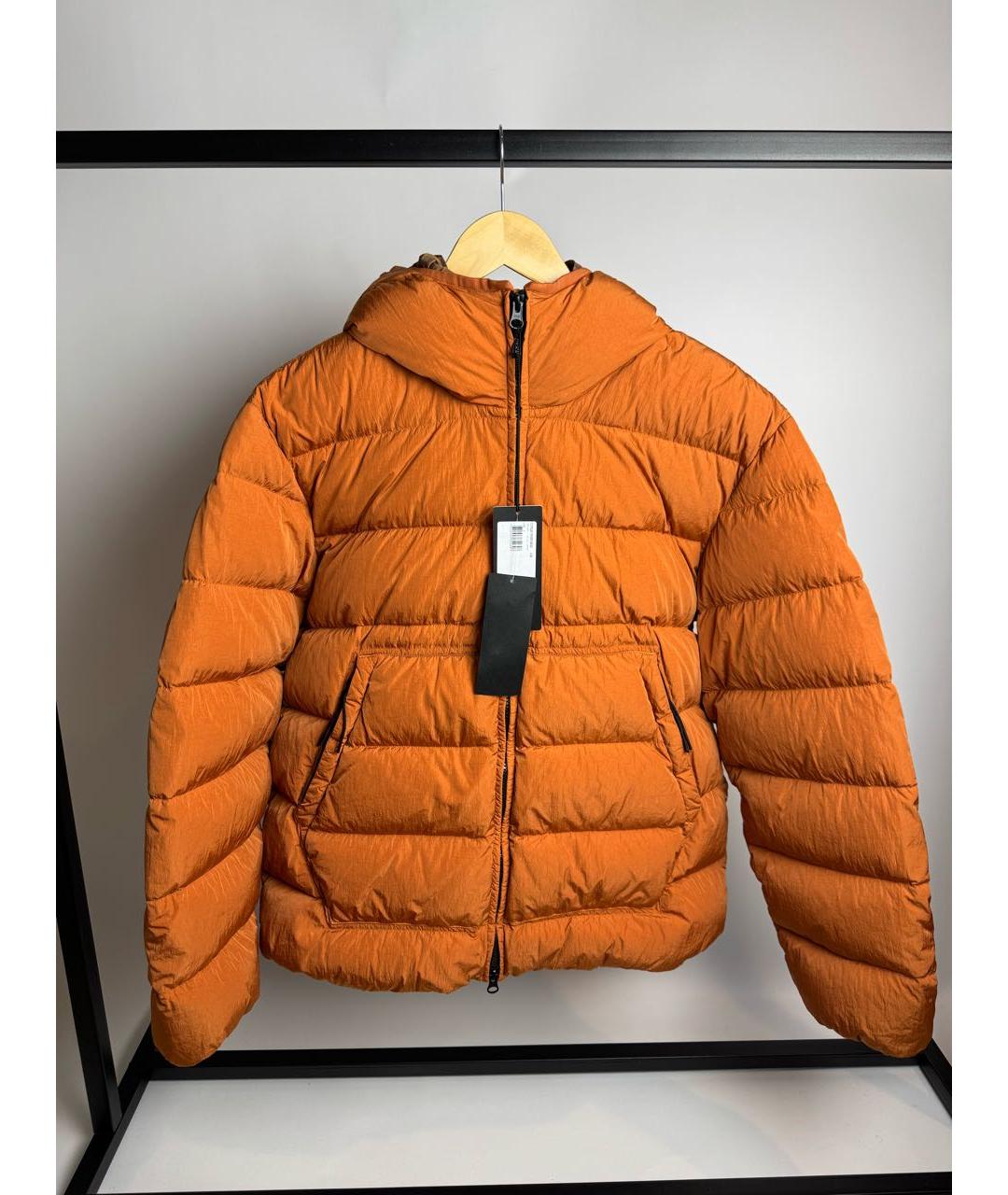 CP COMPANY Оранжевый полиамидовый пуховик, фото 9