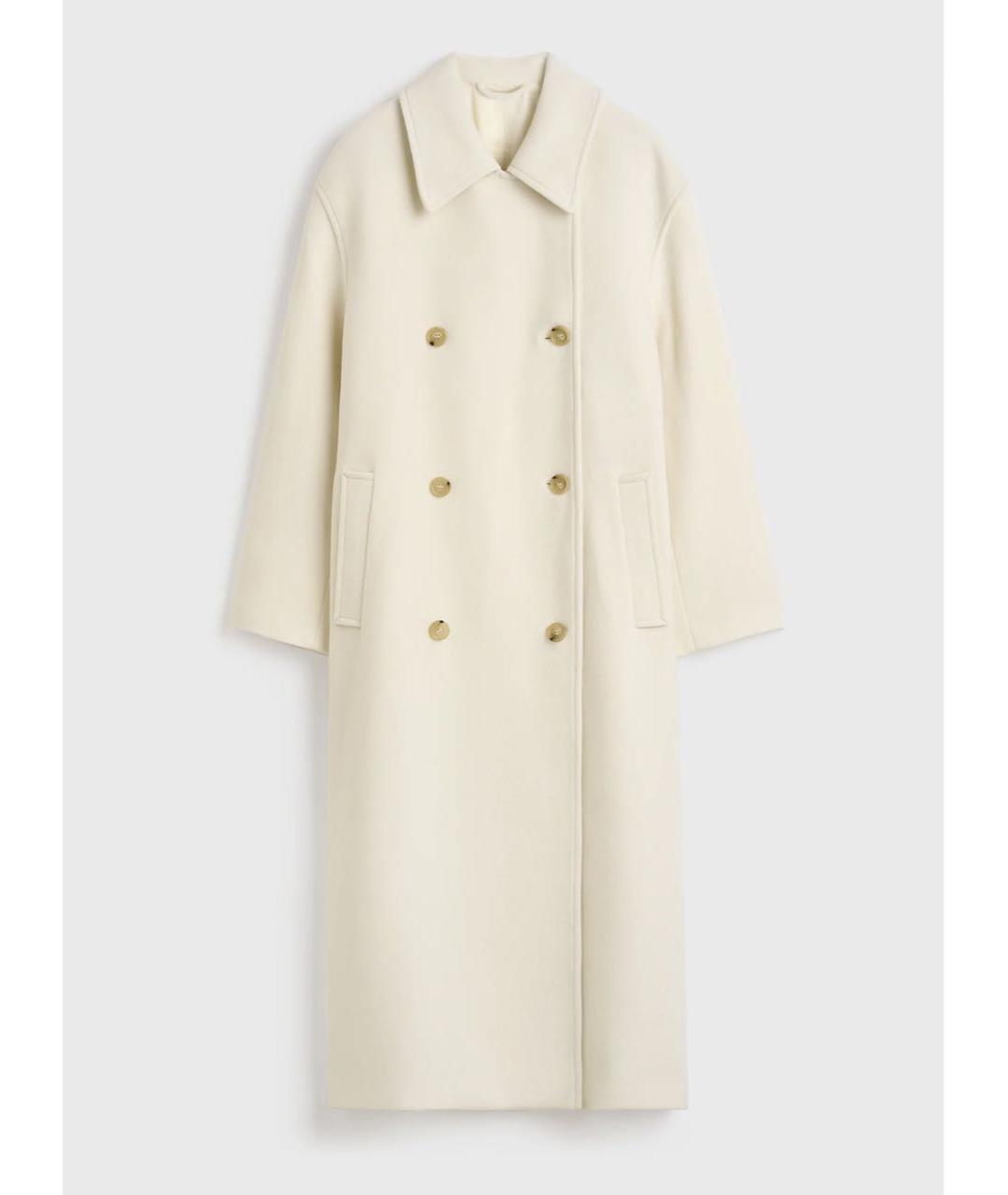 TOTEME Бежевое шерстяное пальто, фото 5