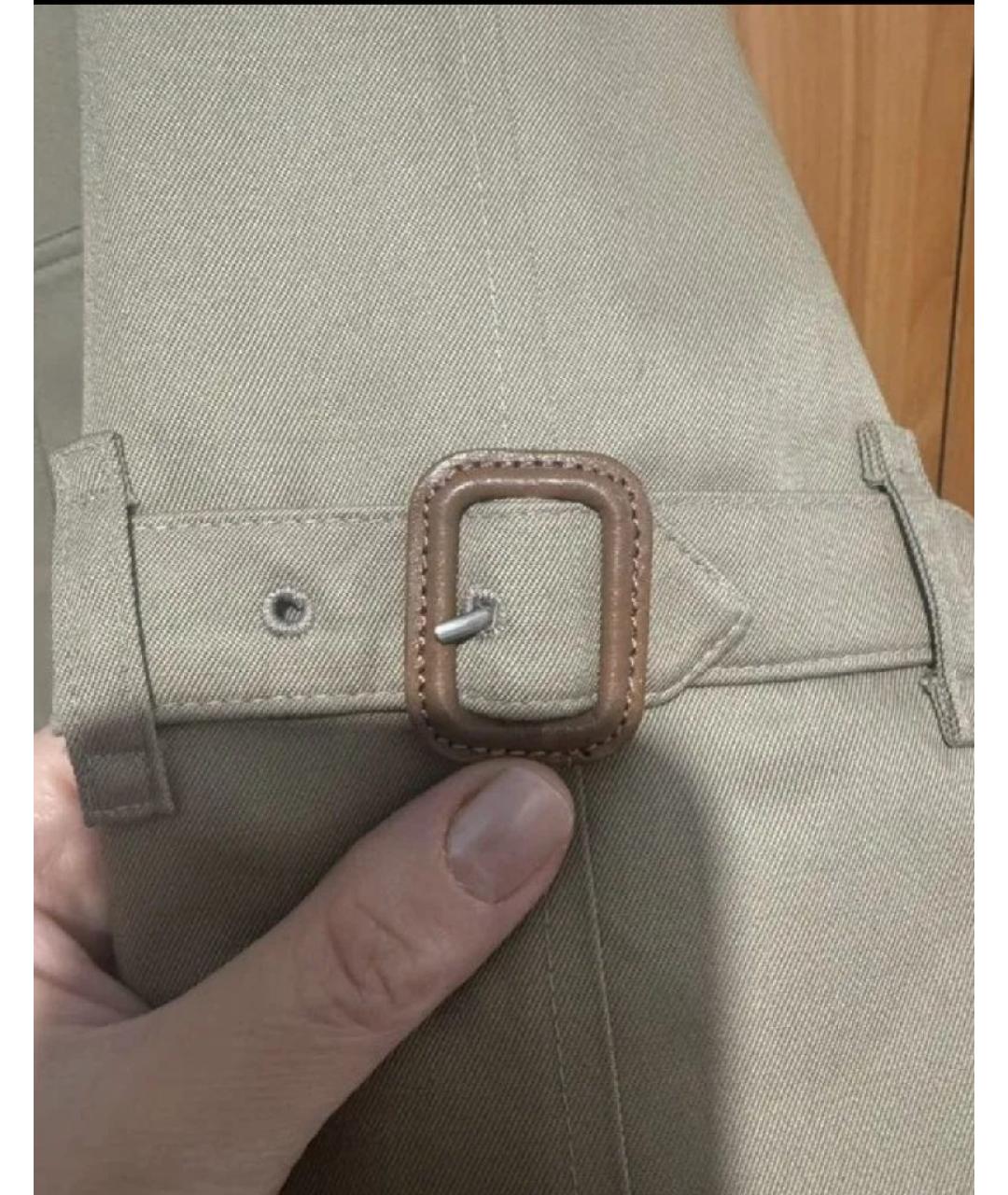 BURBERRY Бежевый хлопковый тренч/плащ, фото 7