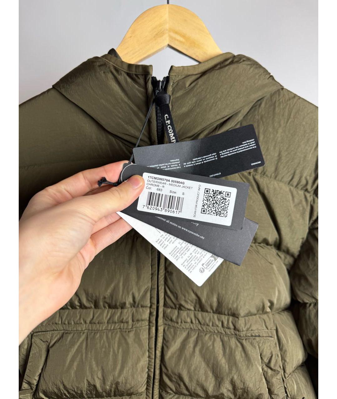 CP COMPANY Хаки полиамидовый пуховик, фото 3