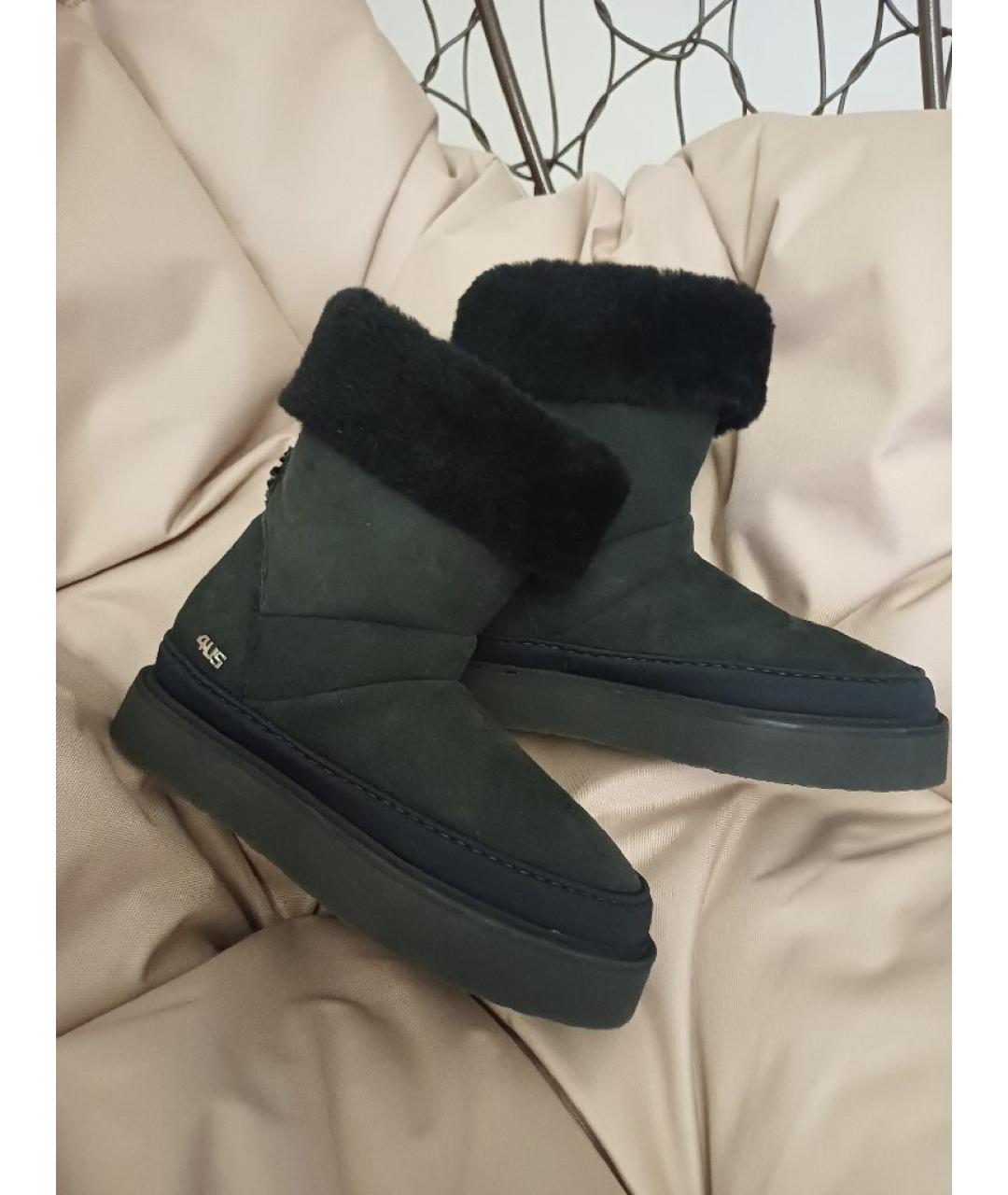 CESARE PACIOTTI Черные замшевые ботинки, фото 2