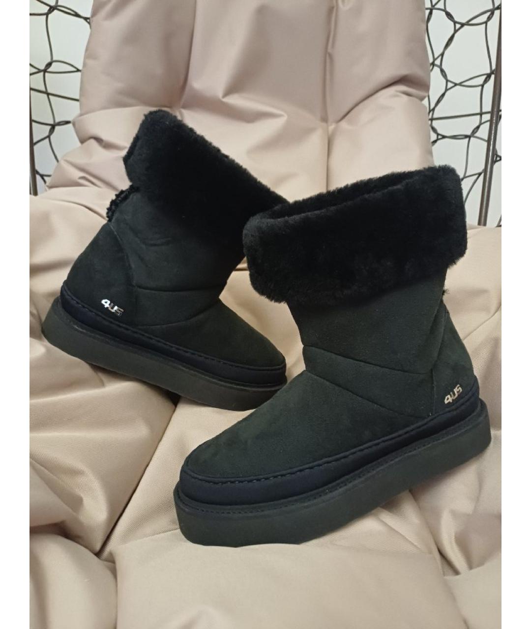 CESARE PACIOTTI Черные замшевые ботинки, фото 5