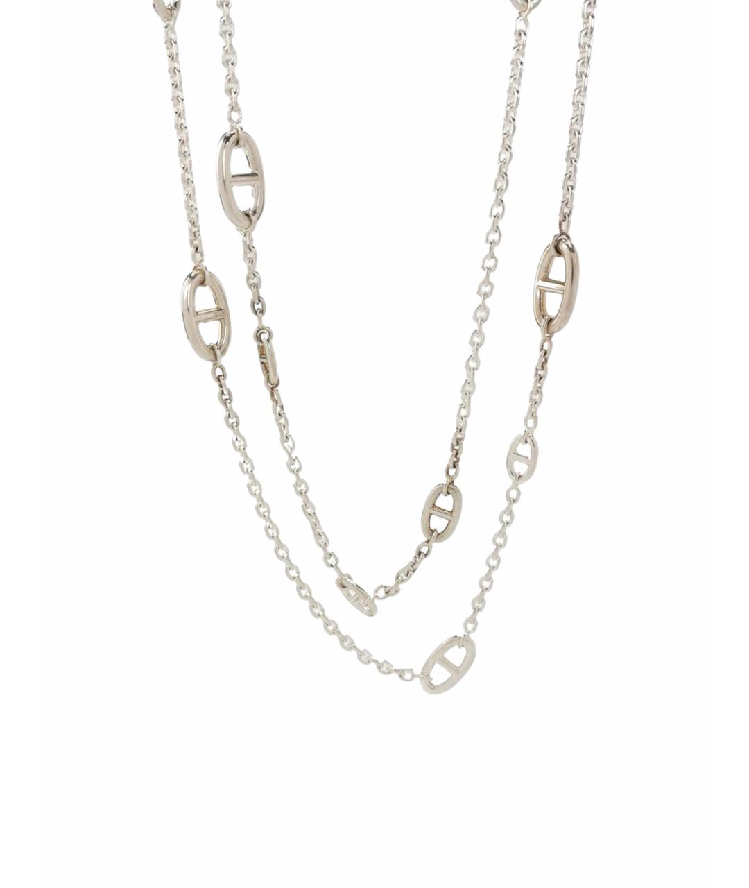 HERMES Серебряное серебряное колье, фото 1