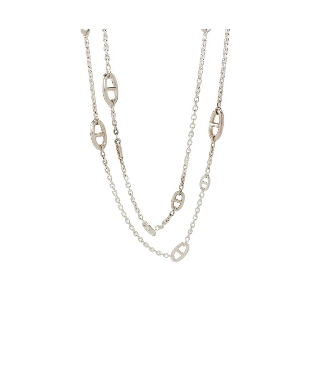 HERMES Серебряное серебряное колье, фото 8