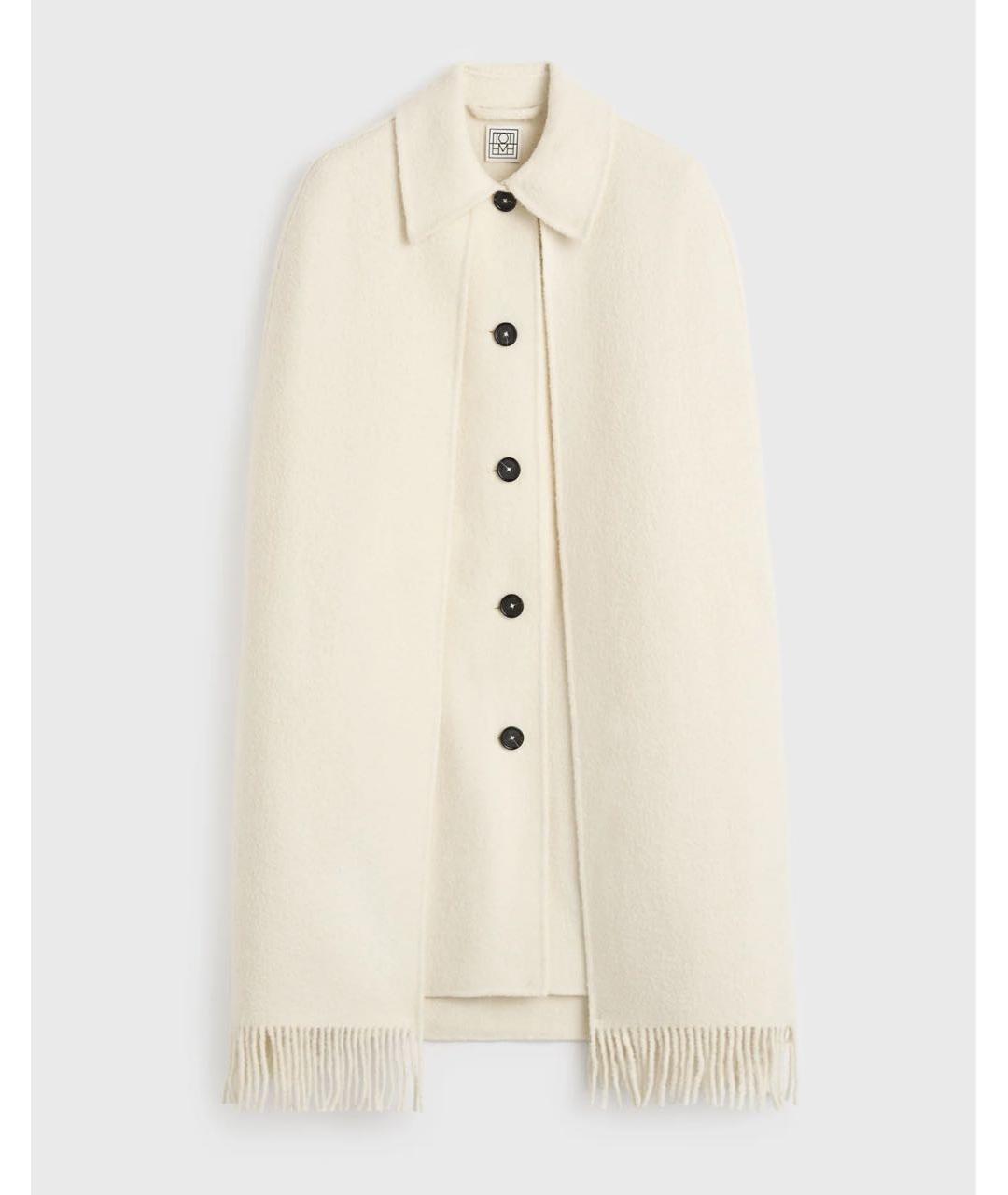 TOTEME Бежевое шерстяное пальто, фото 5