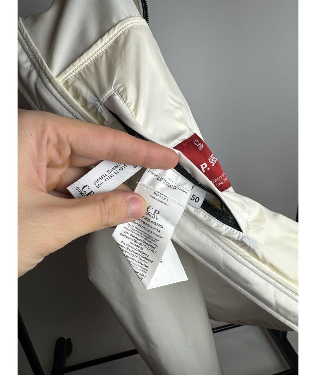 CP COMPANY Белая полиамидовая куртка, фото 7