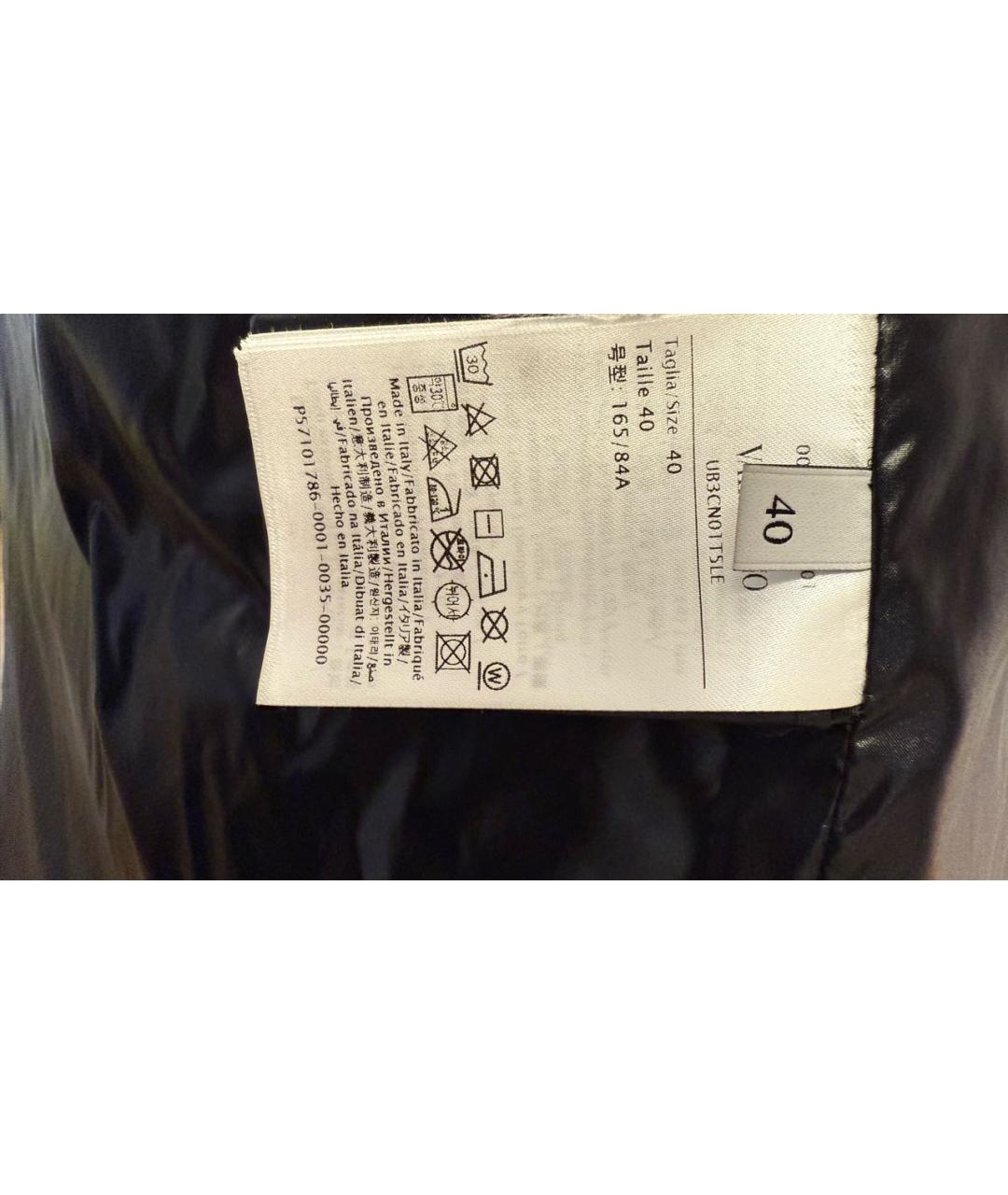 VALENTINO Черный полиэстеровый пуховик, фото 5