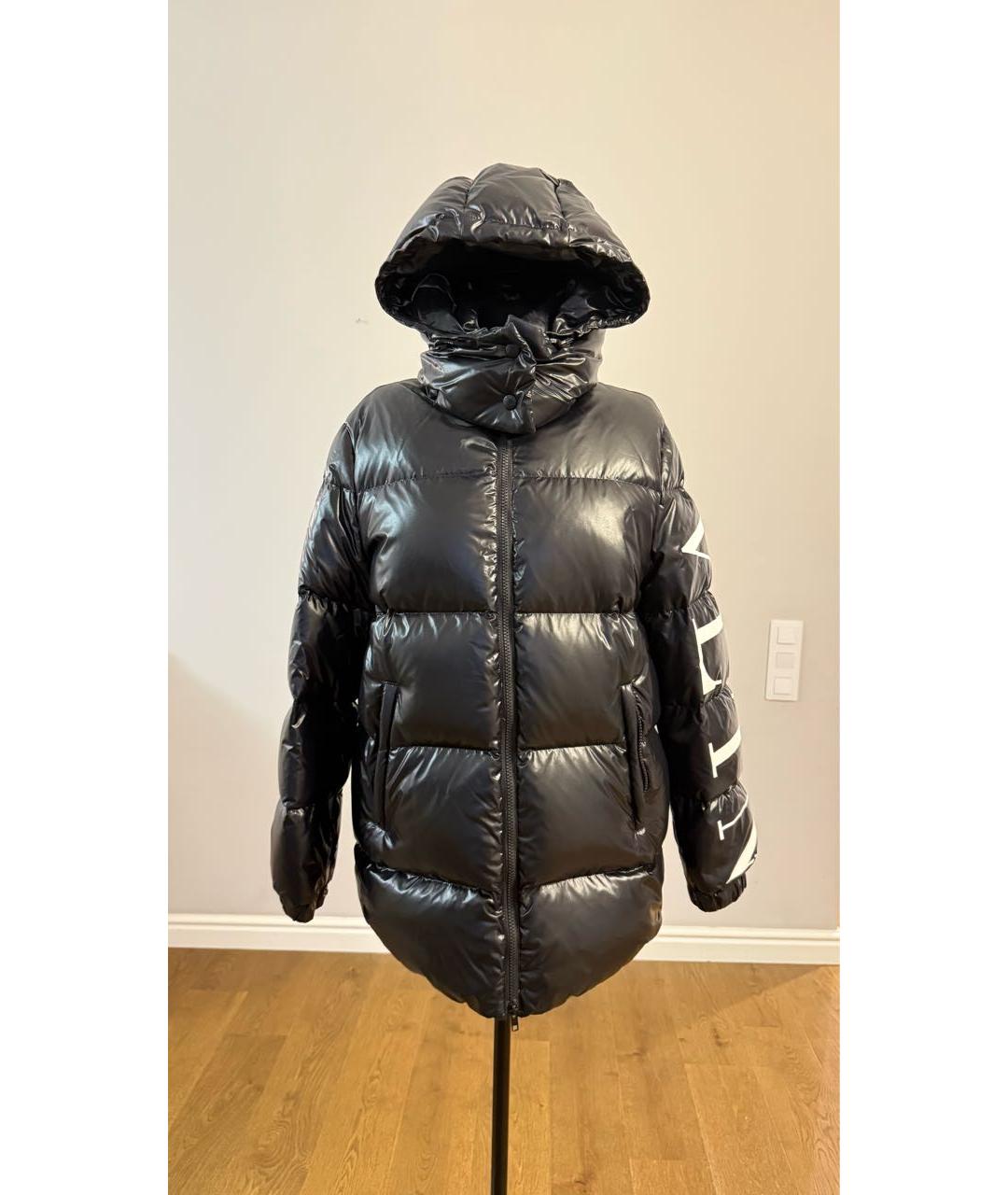 VALENTINO Черный полиэстеровый пуховик, фото 6