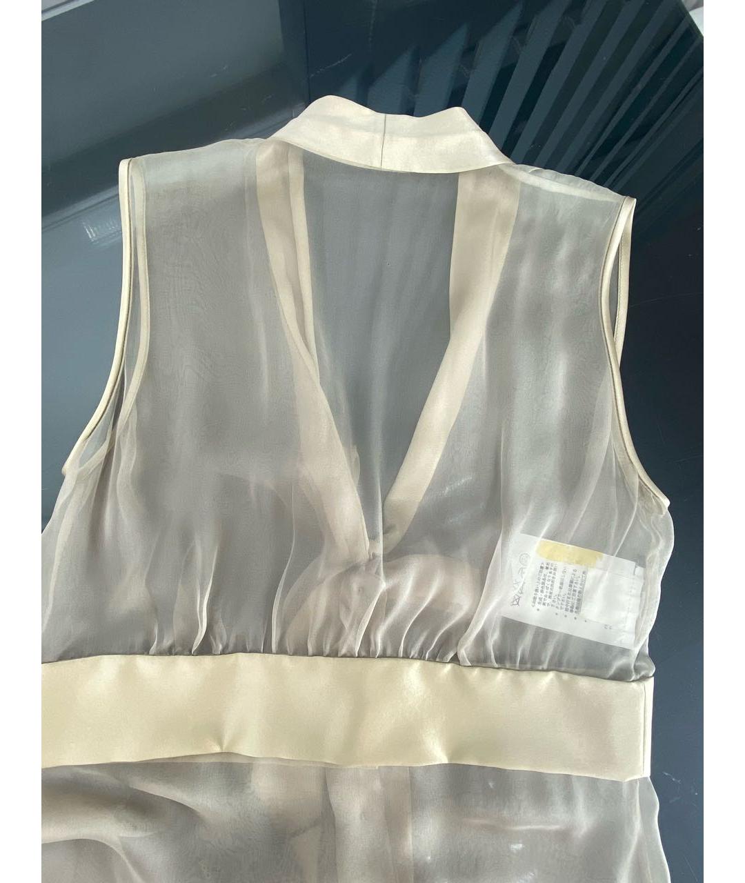 DOLCE&GABBANA Бежевая шелковая блузы, фото 8