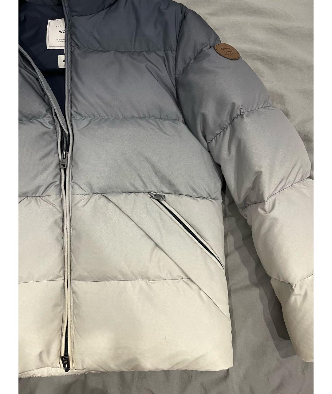 WOOLRICH Серый полиамидовый пуховик, фото 4