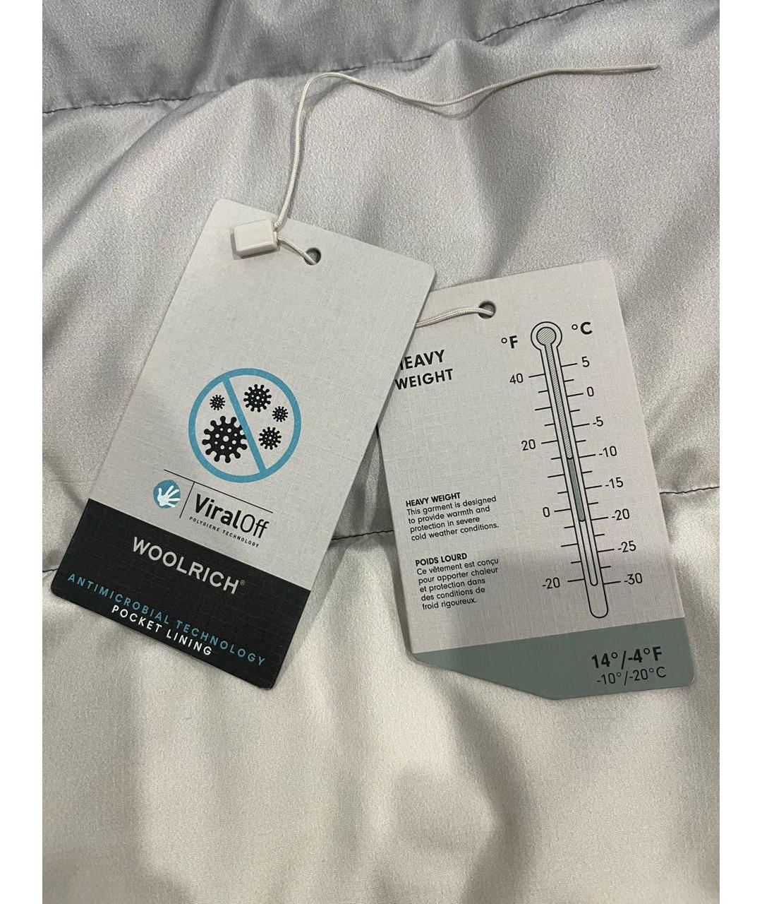 WOOLRICH Серый полиамидовый пуховик, фото 5
