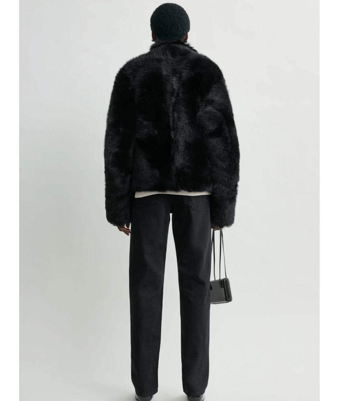 TOTEME Черная кожаная шуба, фото 4