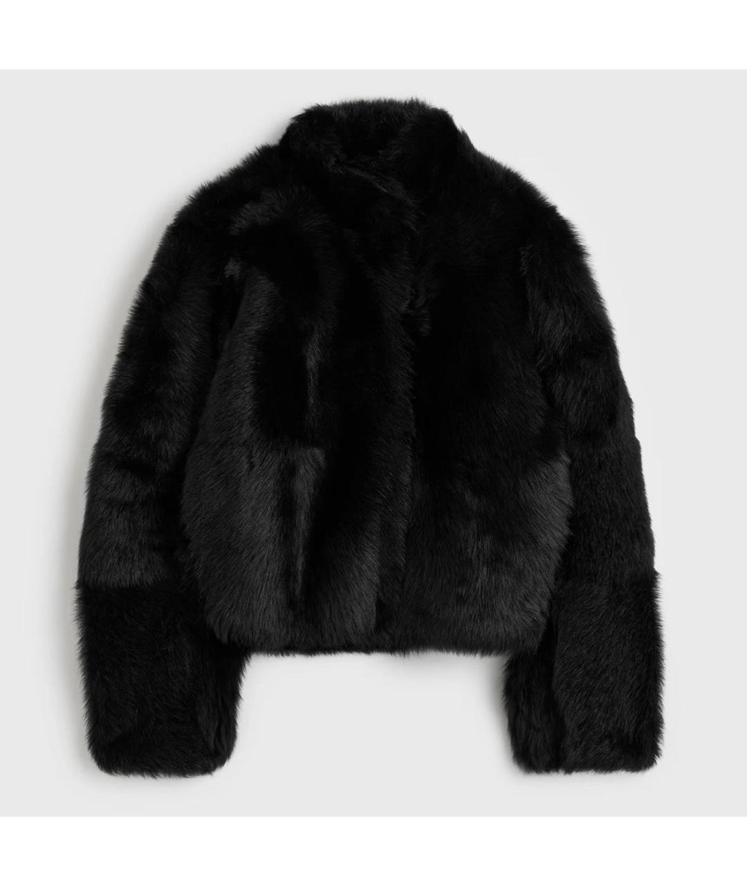 TOTEME Черная кожаная шуба, фото 5