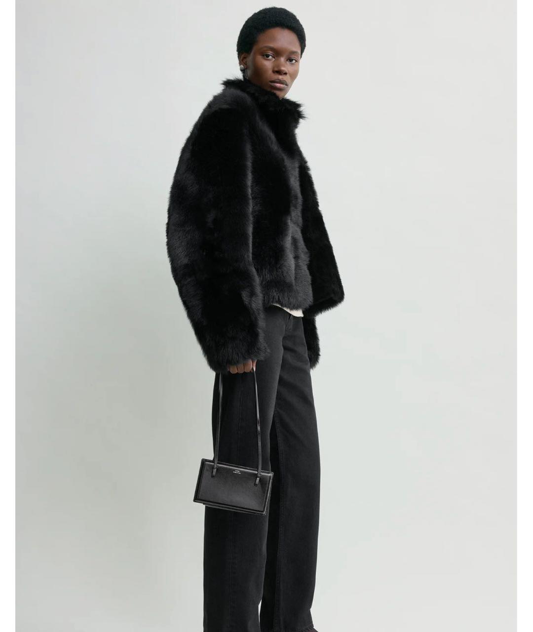 TOTEME Черная кожаная шуба, фото 2