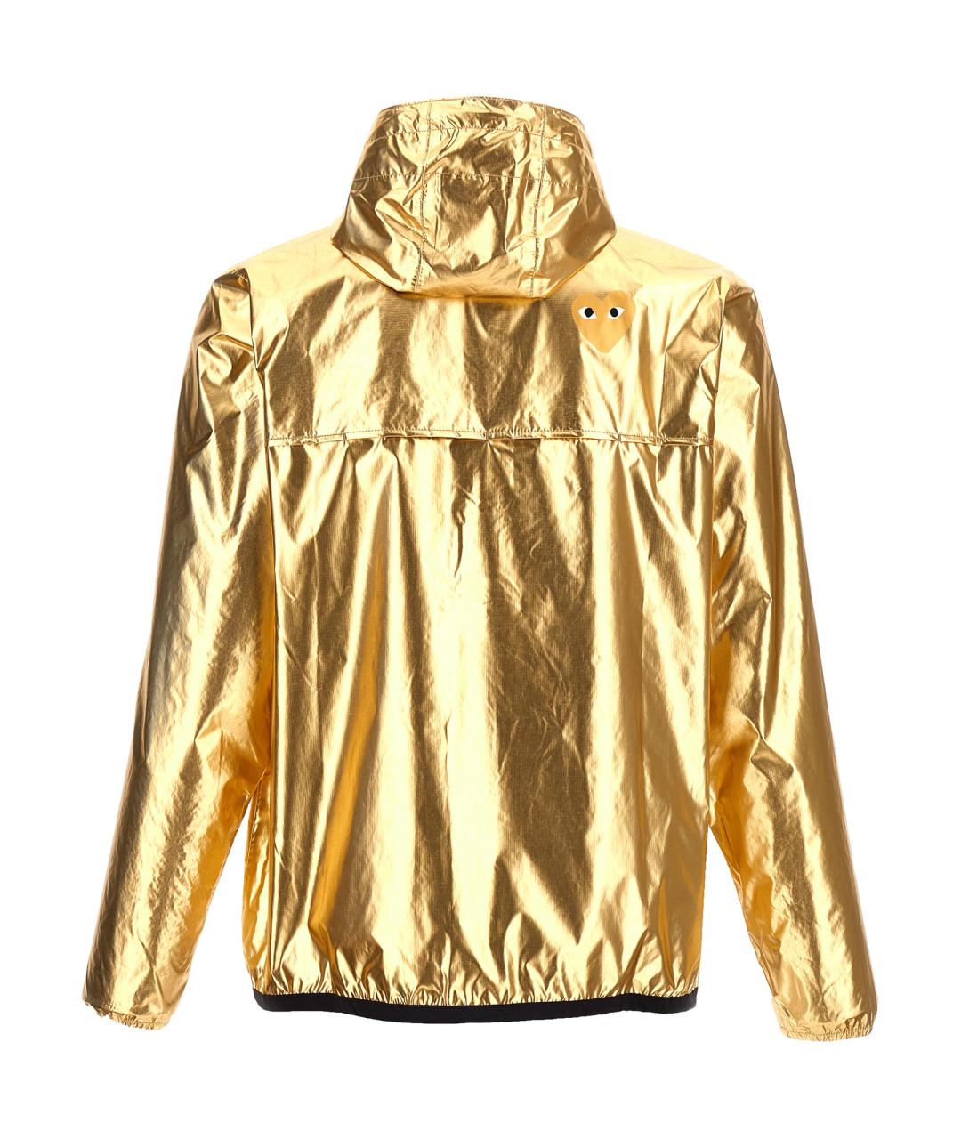 COMME DES GARÇONS PLAY Золотая полиамидовая куртка, фото 2