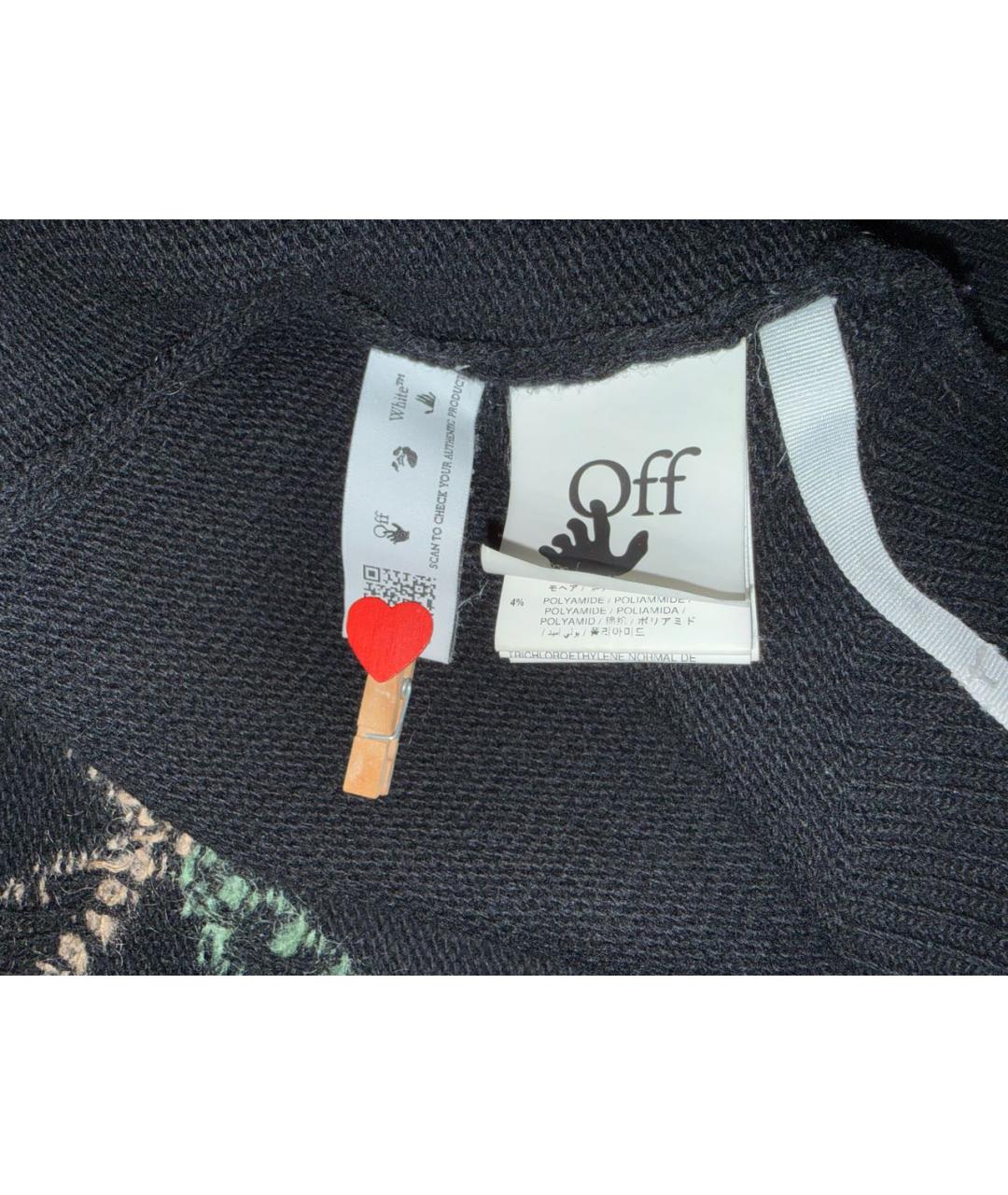 OFF-WHITE Черный шерстяной джемпер / свитер, фото 6