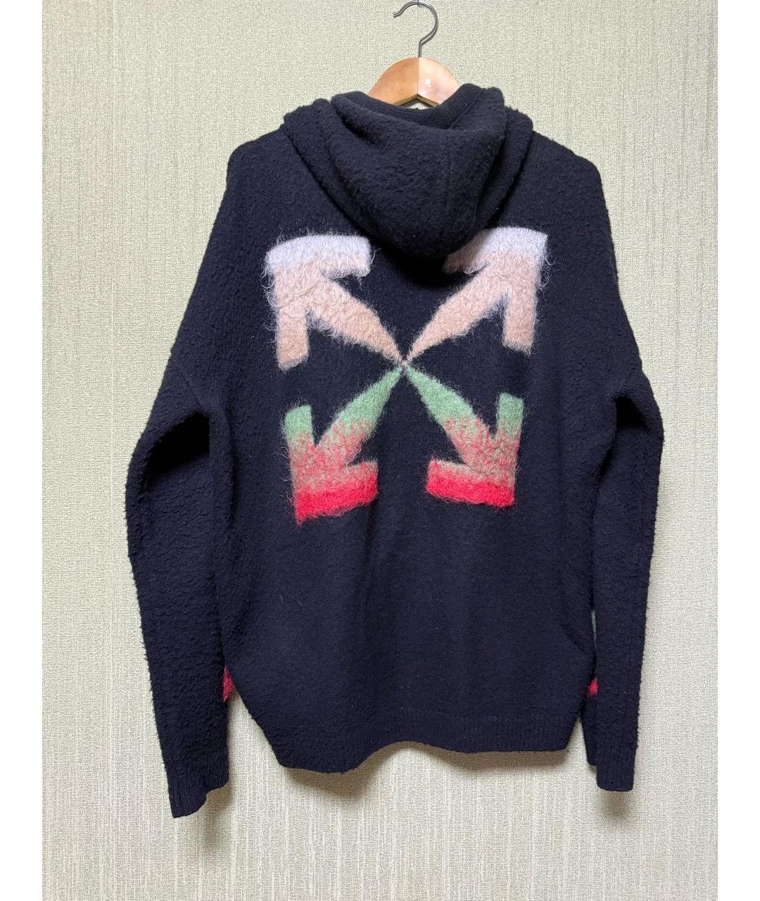 OFF-WHITE Черный шерстяной джемпер / свитер, фото 2