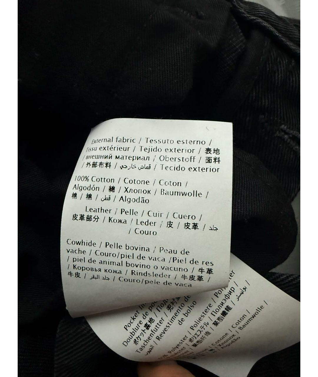 VALENTINO Черные хлопковые прямые джинсы, фото 6