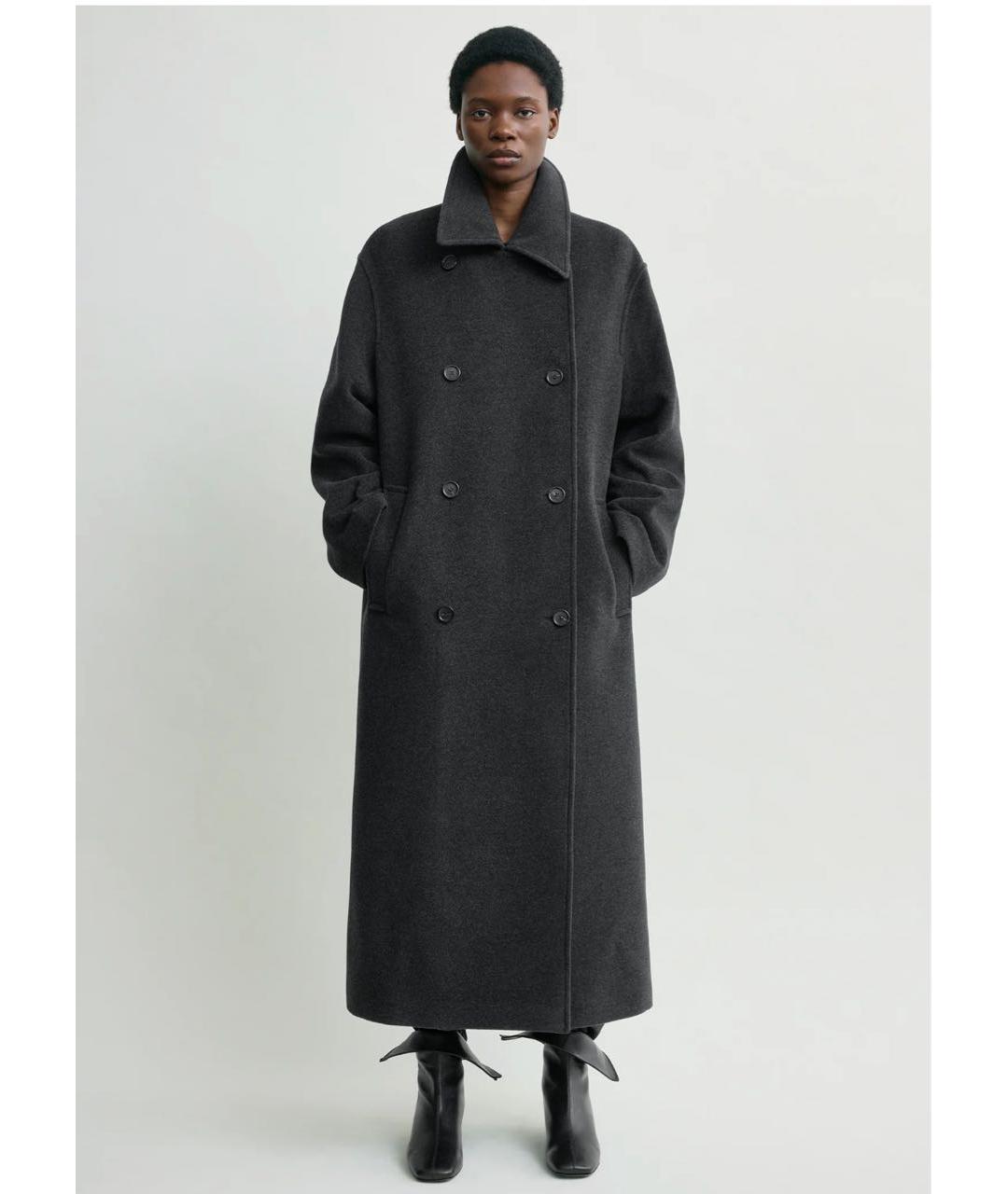 TOTEME Серое шерстяное пальто, фото 2