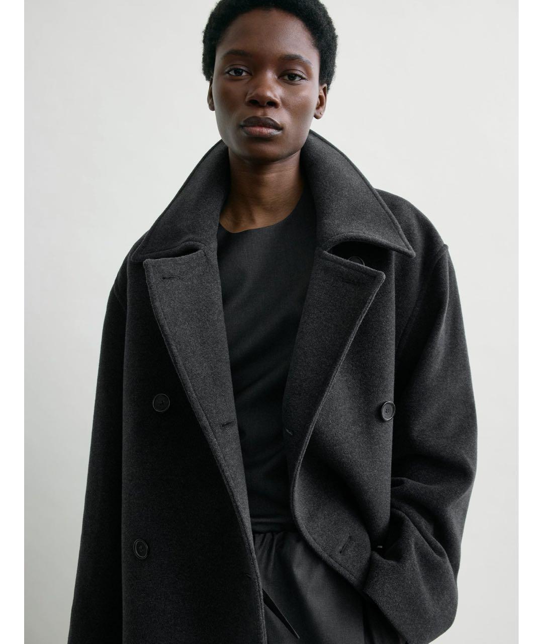 TOTEME Серое шерстяное пальто, фото 4