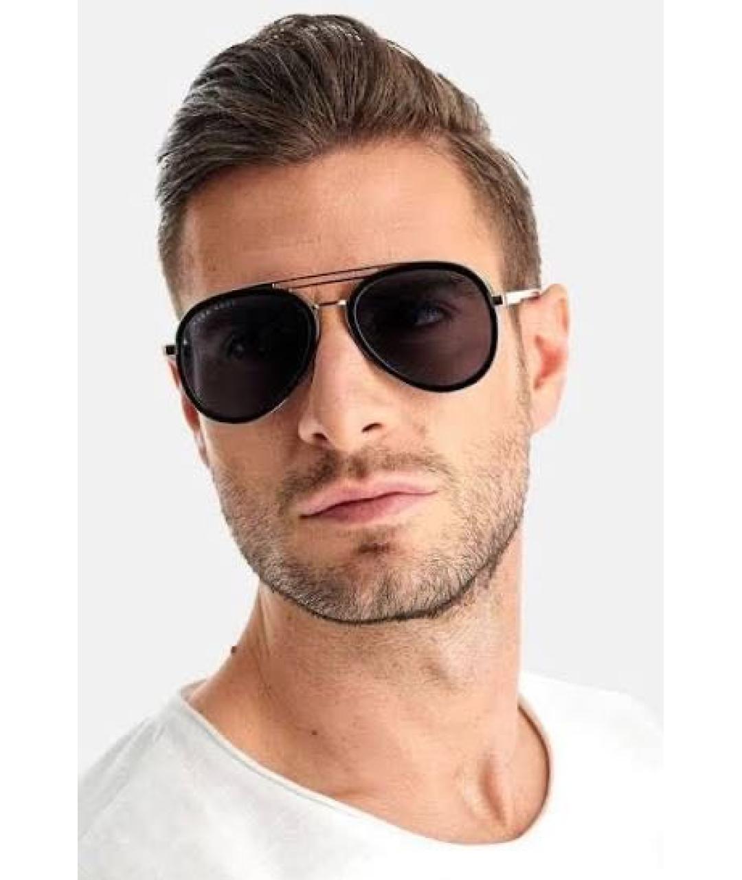 HUGO BOSS Черные металлические солнцезащитные очки, фото 7