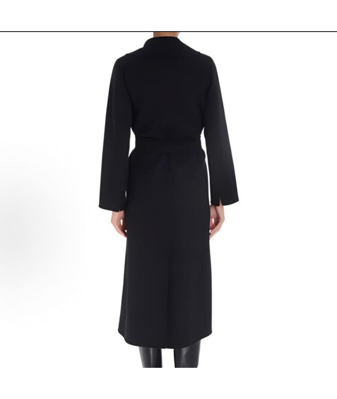 'S MAX MARA Черное шерстяное пальто, фото 4