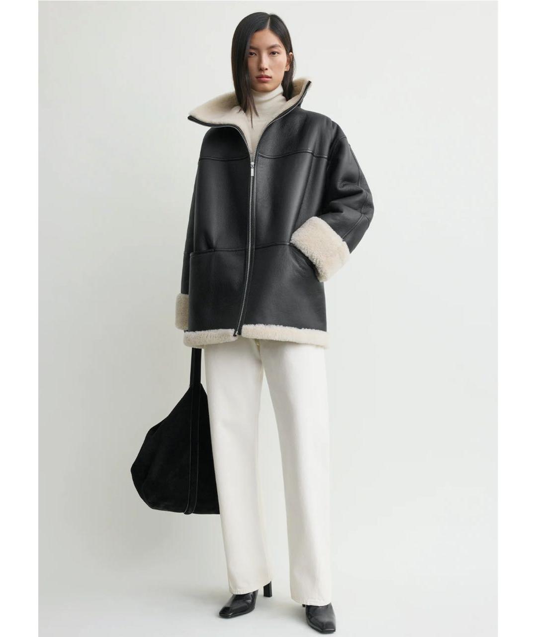 TOTEME Коричневая кожаная дубленка, фото 2