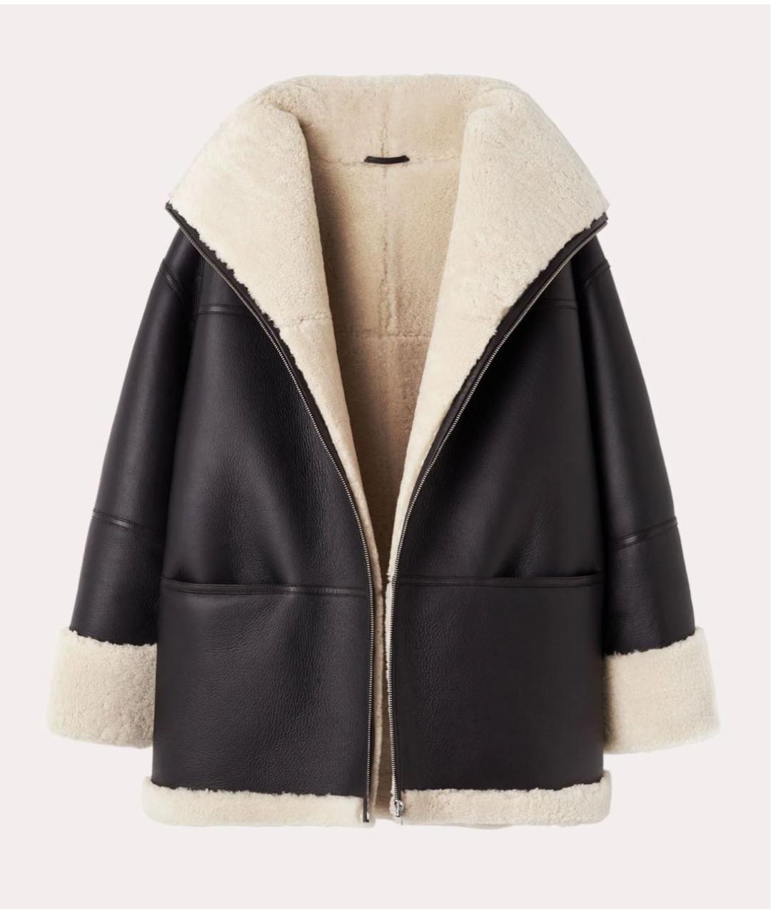 TOTEME Коричневая кожаная дубленка, фото 5