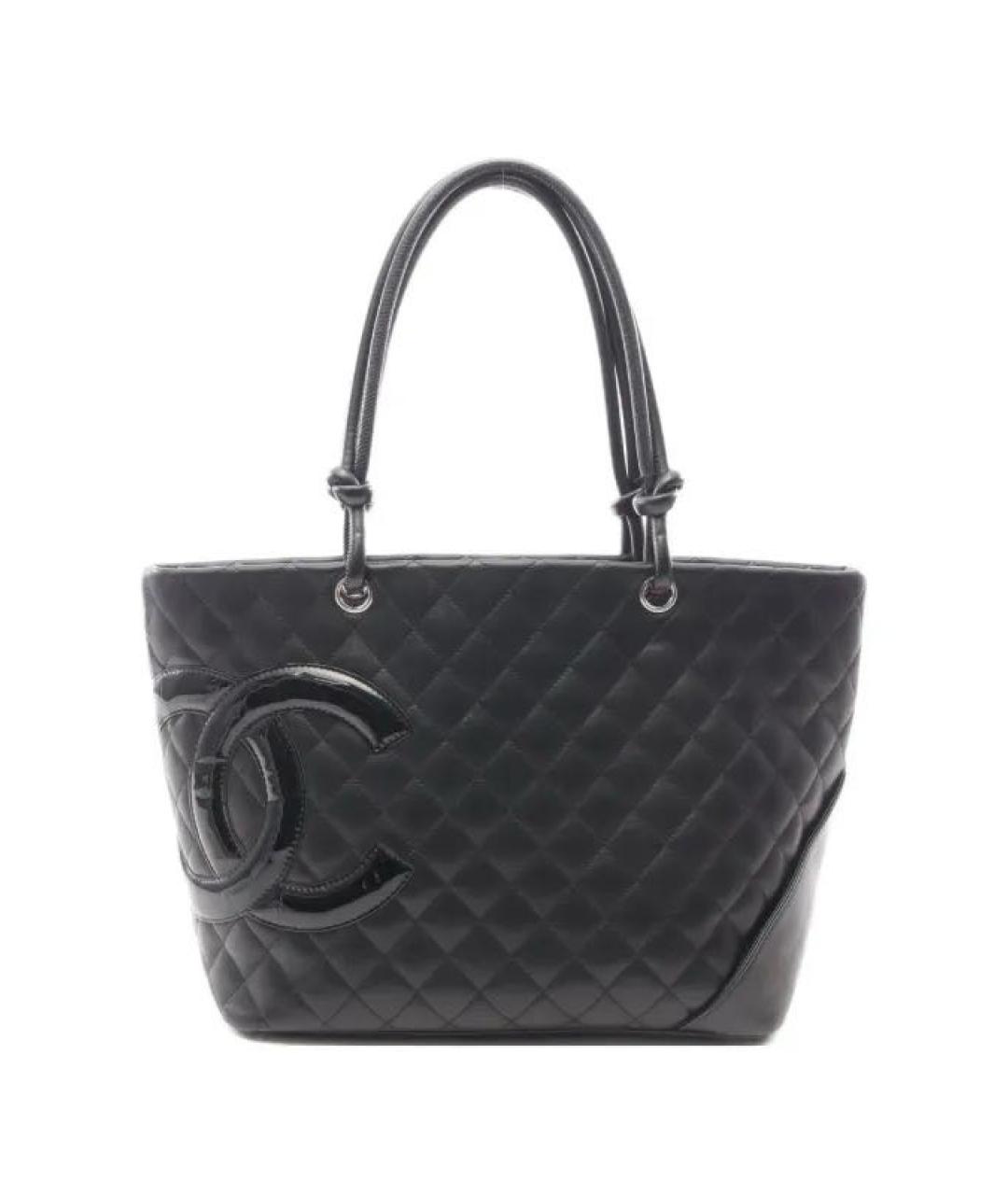 CHANEL Черная кожаная сумка тоут, фото 1