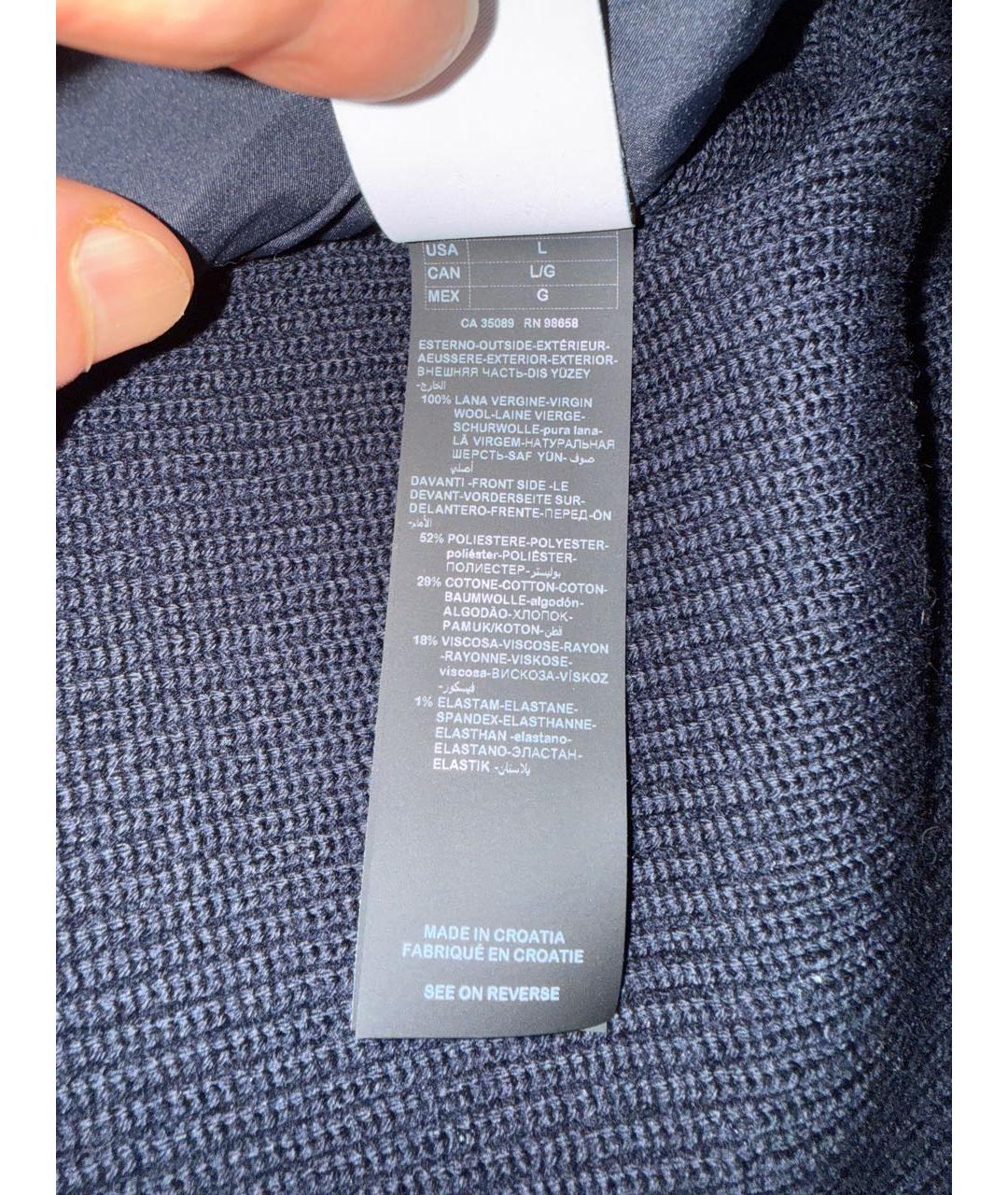 PAUL & SHARK Темно-синяя шерстяная куртка, фото 5