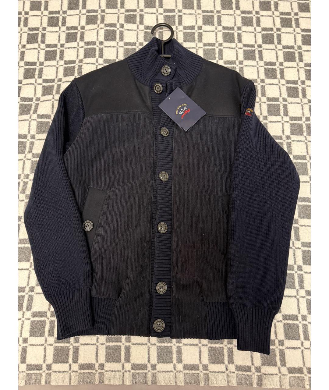 PAUL & SHARK Темно-синяя шерстяная куртка, фото 7