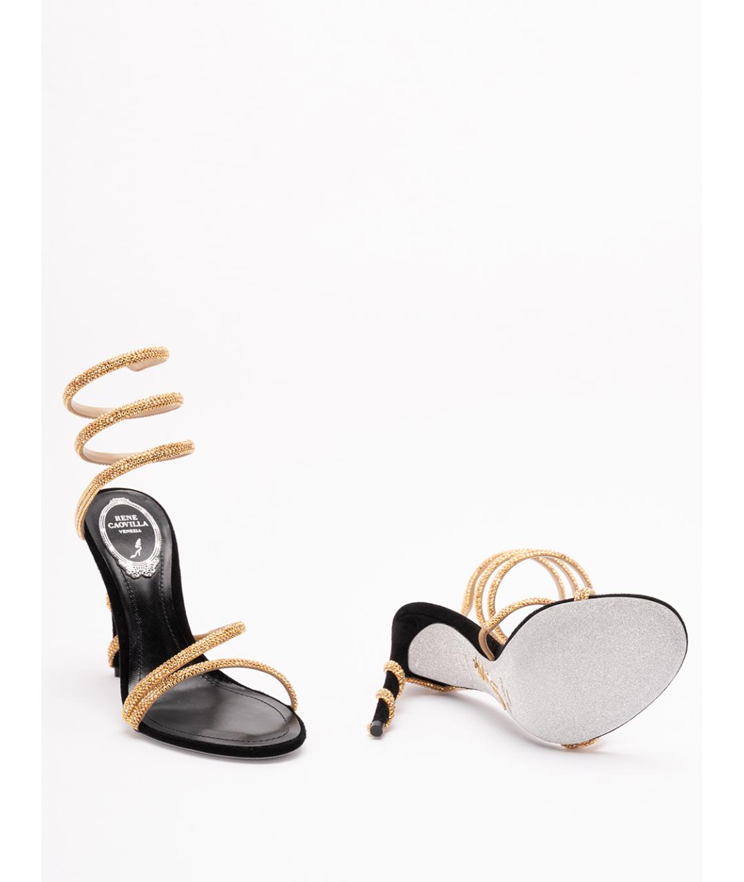 RENE CAOVILLA Мульти синтетические босоножки, фото 4