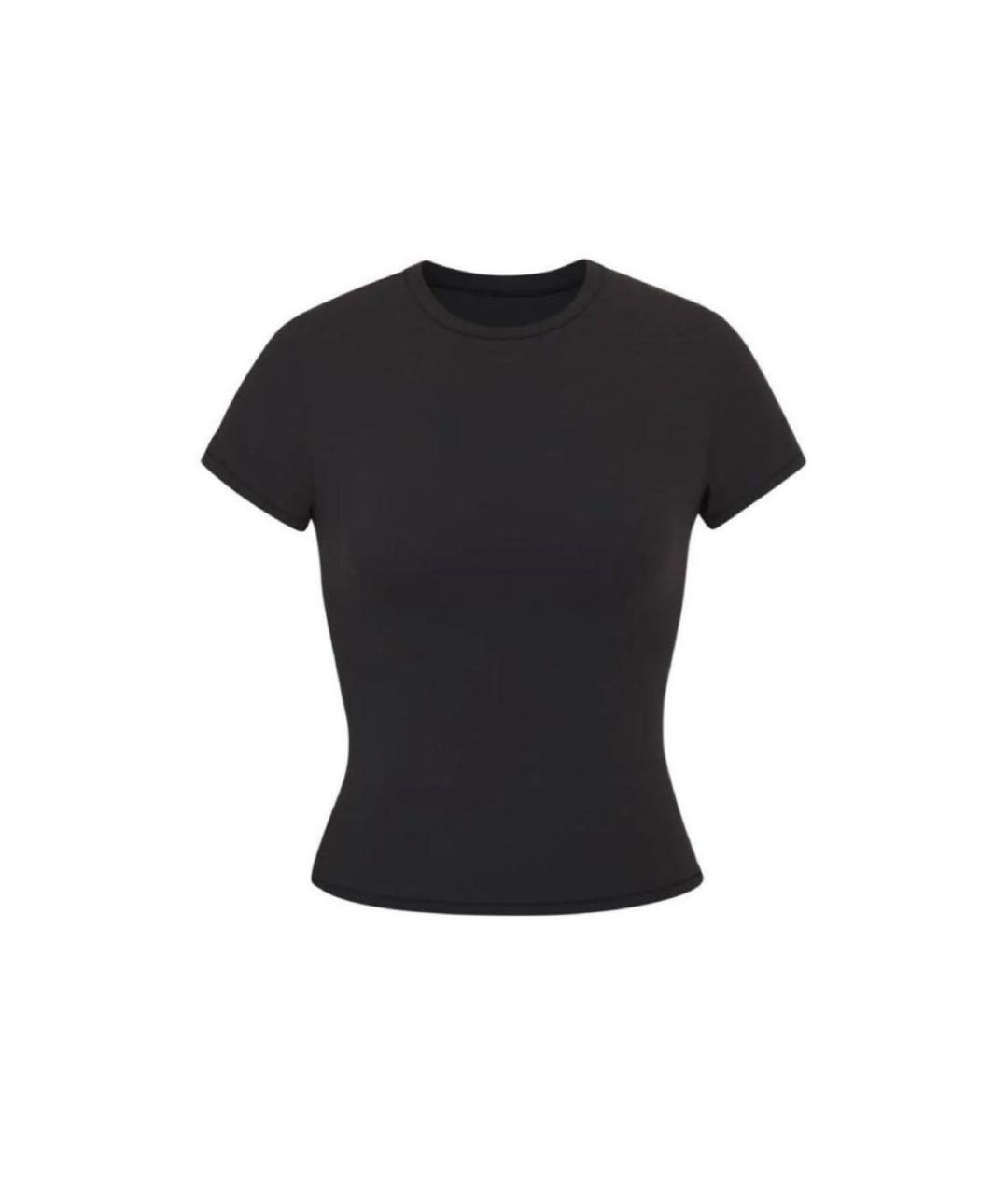 SKIMS Черная хлопковая футболка, фото 1