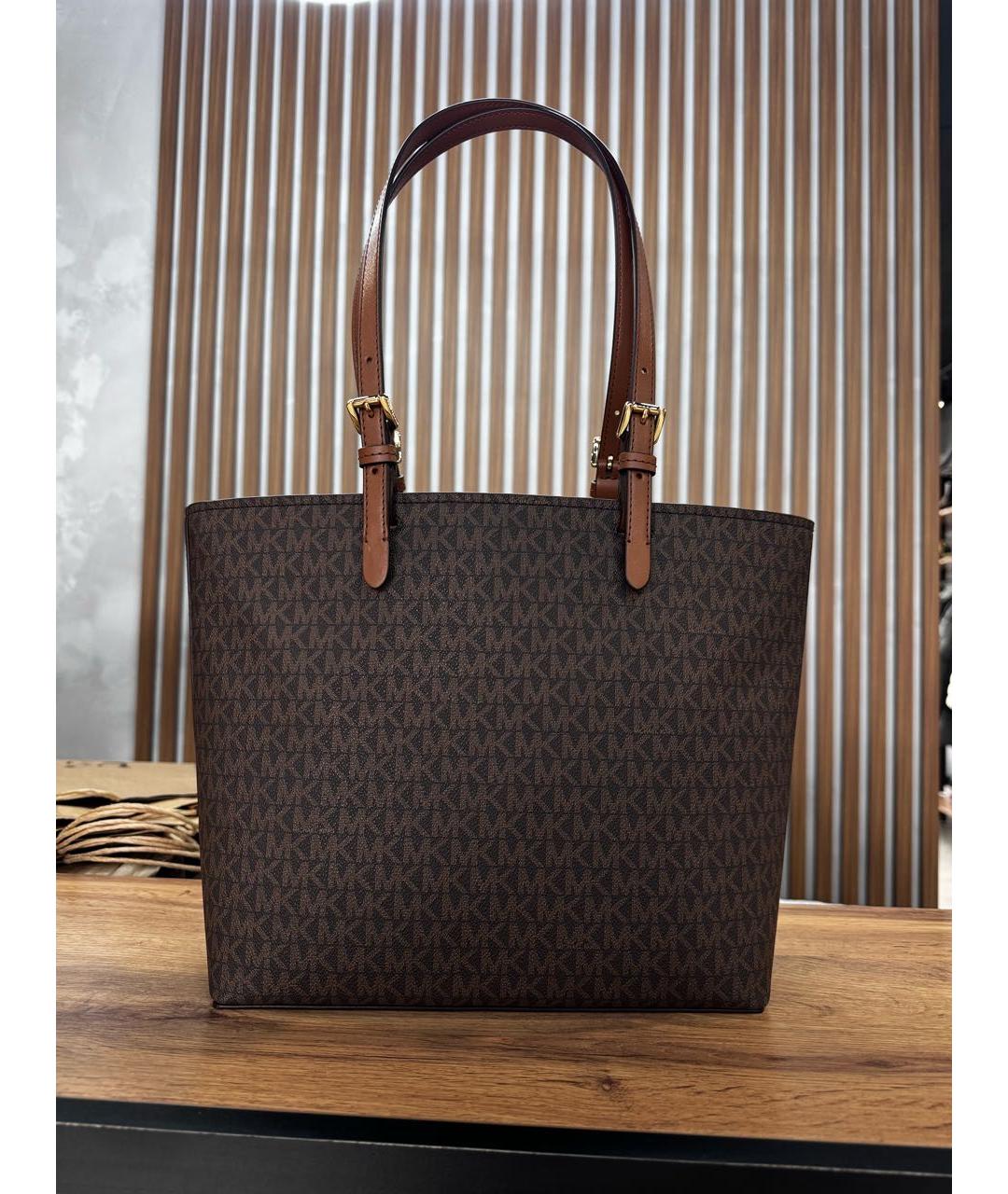 MICHAEL KORS Коричневая сумка тоут, фото 3