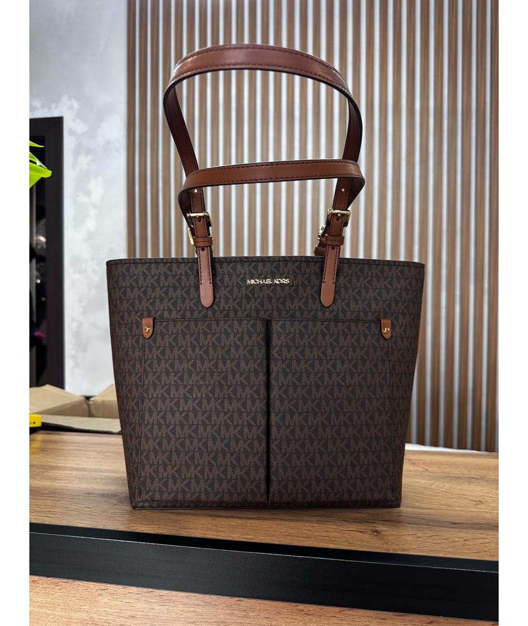 MICHAEL KORS Коричневая сумка тоут, фото 5