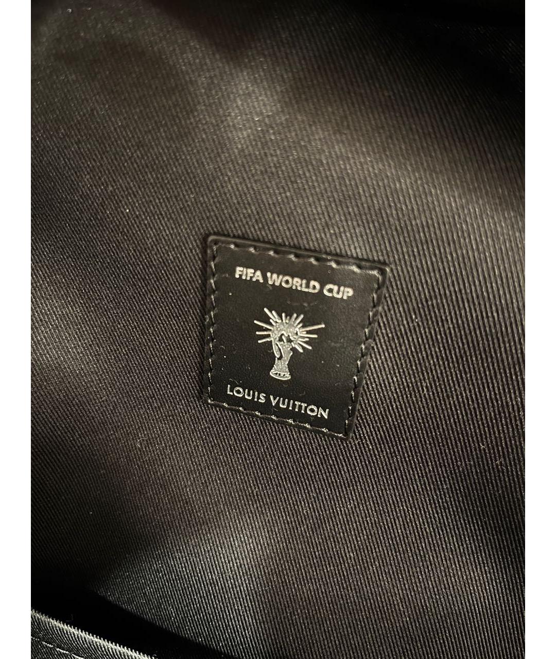 LOUIS VUITTON Черный кожаный рюкзак, фото 5