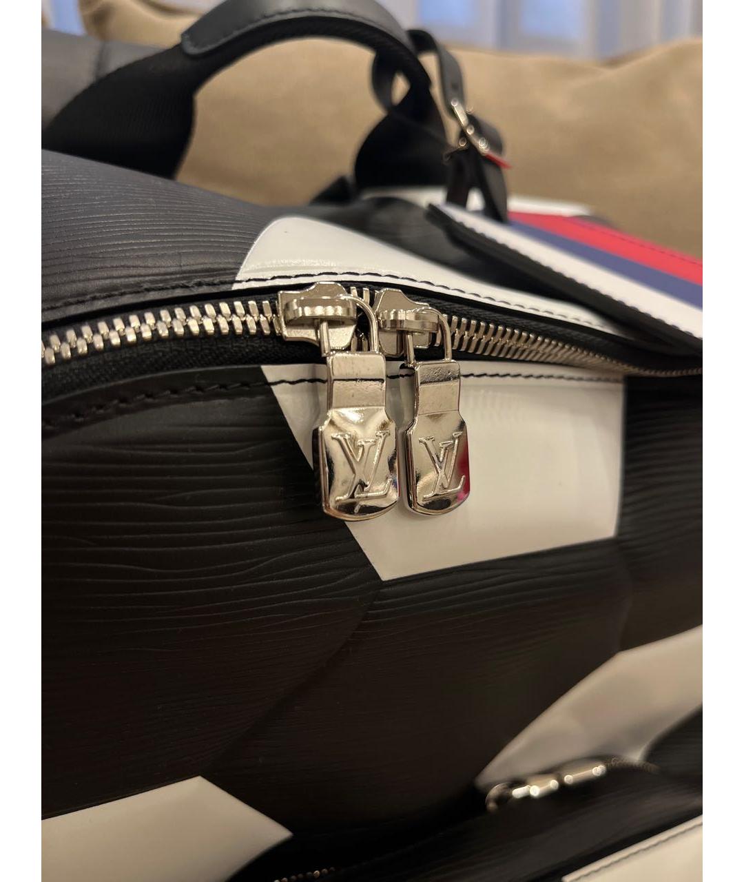 LOUIS VUITTON Черный кожаный рюкзак, фото 3