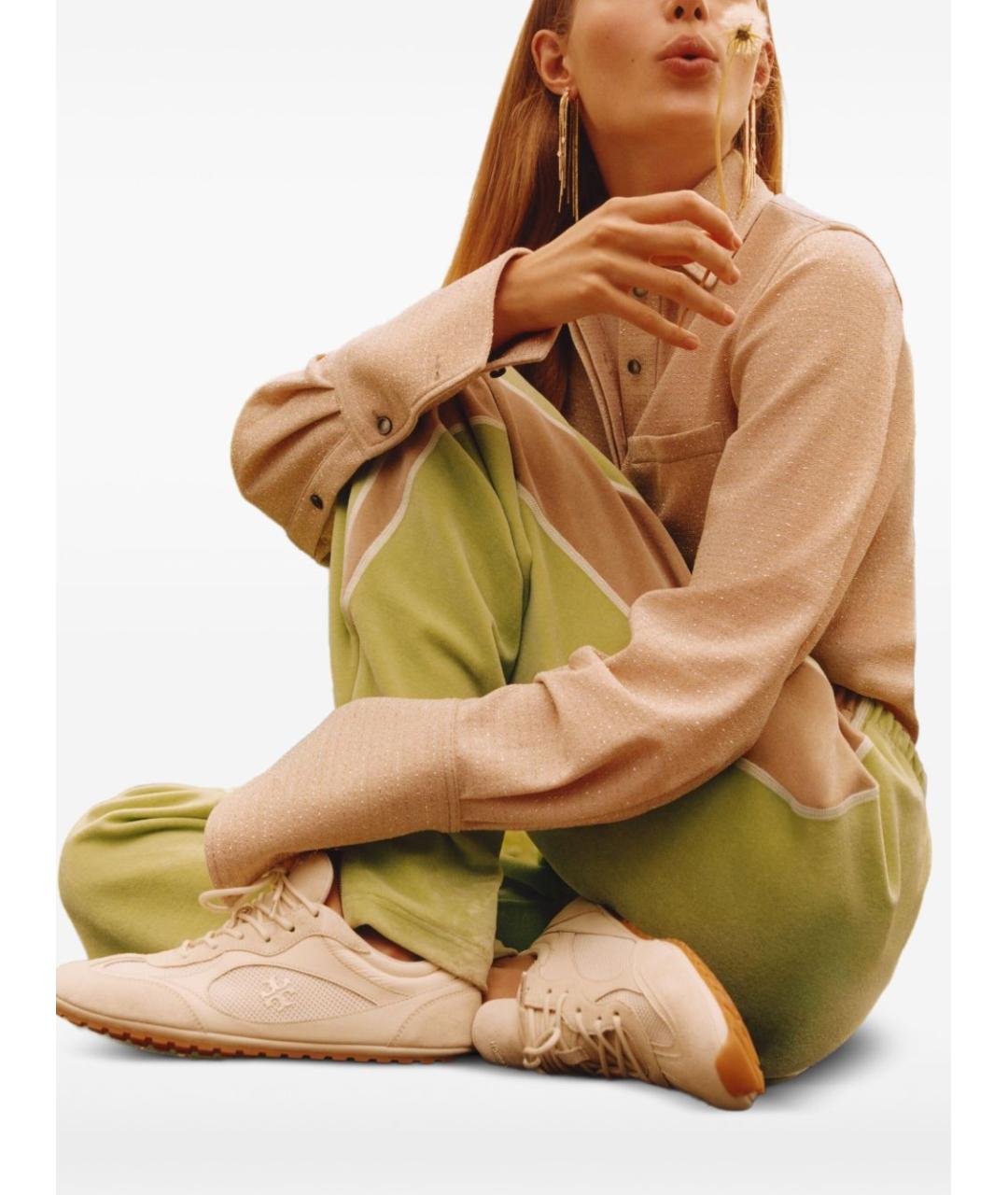 TORY BURCH Бежевые кроссовки, фото 5