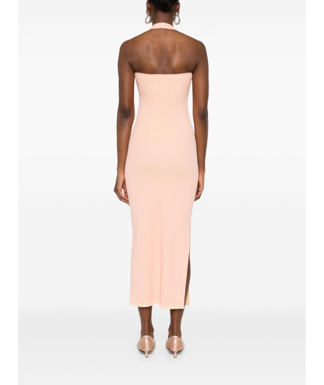 LOEWE Розовое хлопковое повседневное платье, фото 3