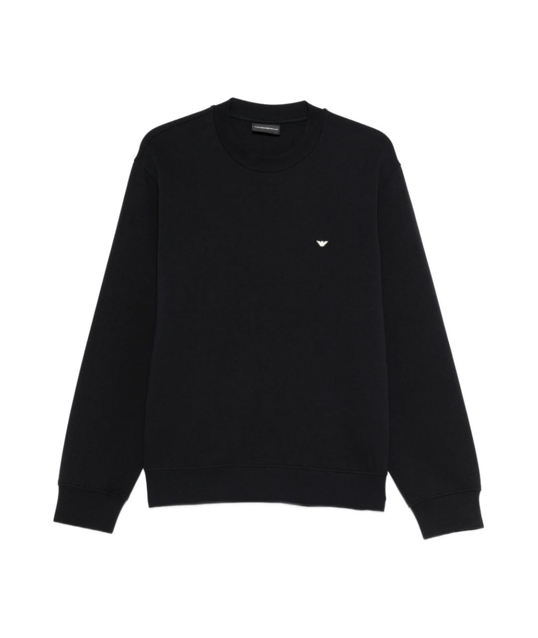 EMPORIO ARMANI Синий хлопковый джемпер / свитер, фото 1