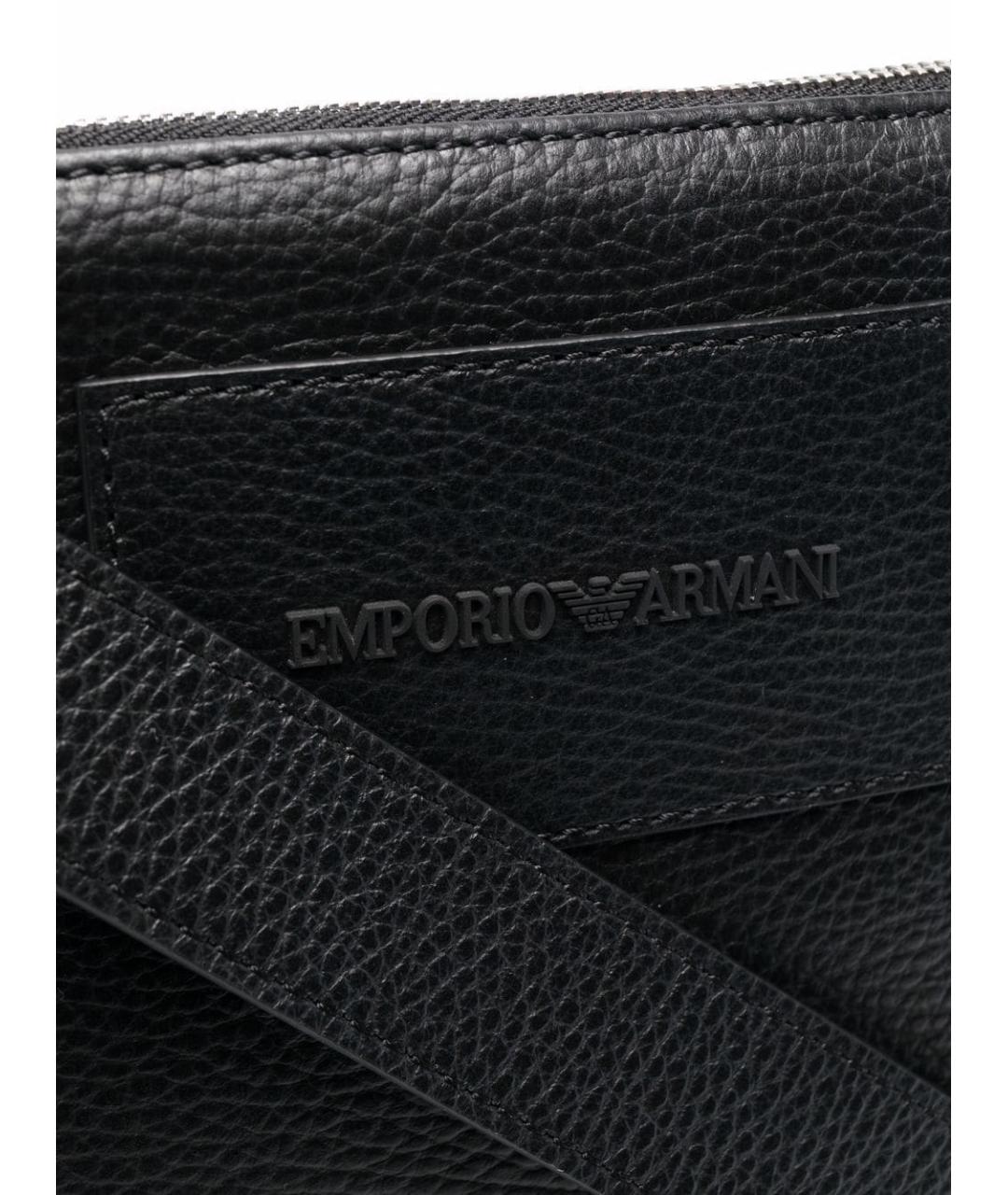 EMPORIO ARMANI Черная сумка на плечо, фото 2