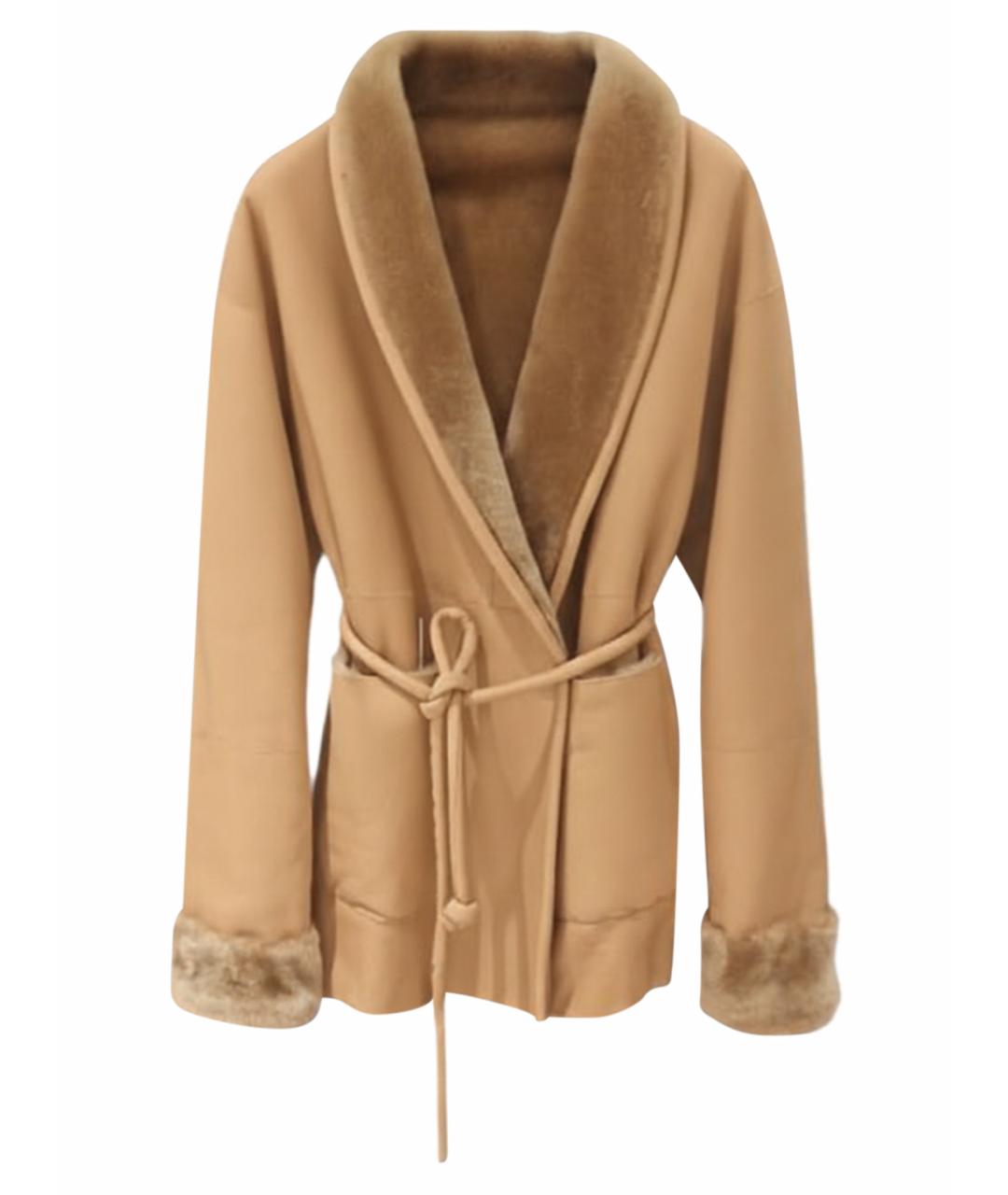 BLANCHA Коричневая замшевая дубленка, фото 9