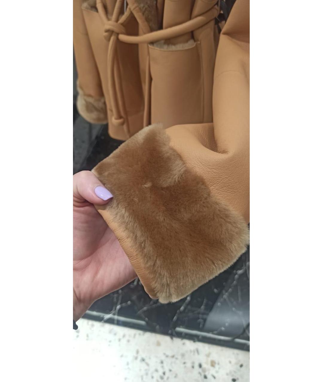 BLANCHA Коричневая замшевая дубленка, фото 3