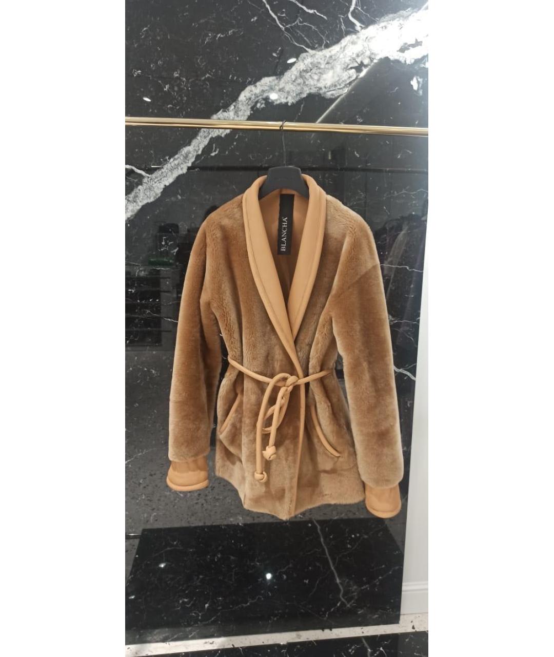 BLANCHA Коричневая замшевая дубленка, фото 7