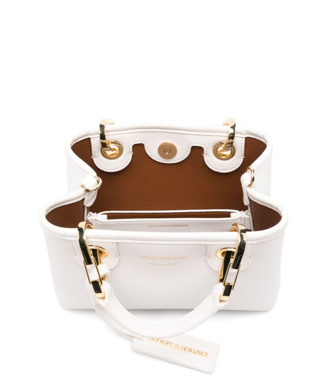 EMPORIO ARMANI Белая сумка тоут, фото 3